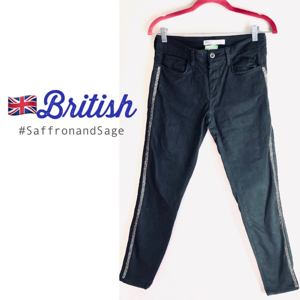 BRITISH!🇬🇧PARTY READY! Zara Z1975 Denim Low Rise Skinny Jeans🎉
